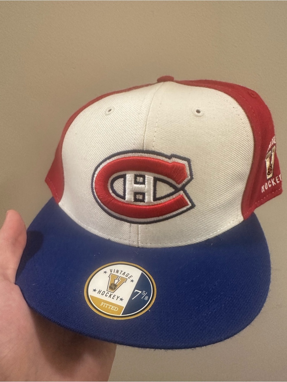 Montreal Canadiens Red White Blue Vintage Hockey 7 5/8 Hat